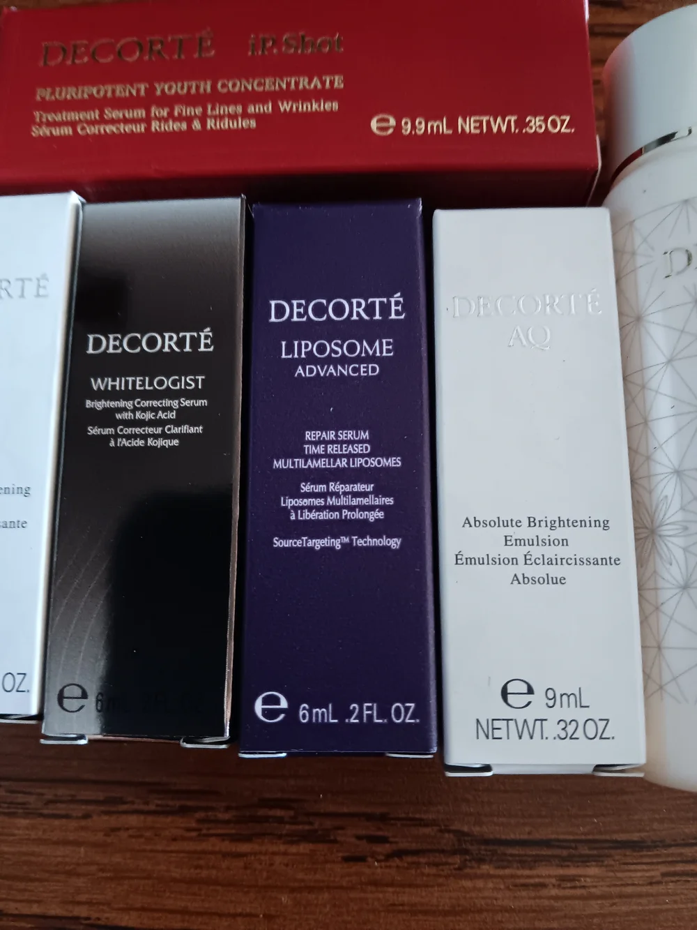 Decorte sample boxes